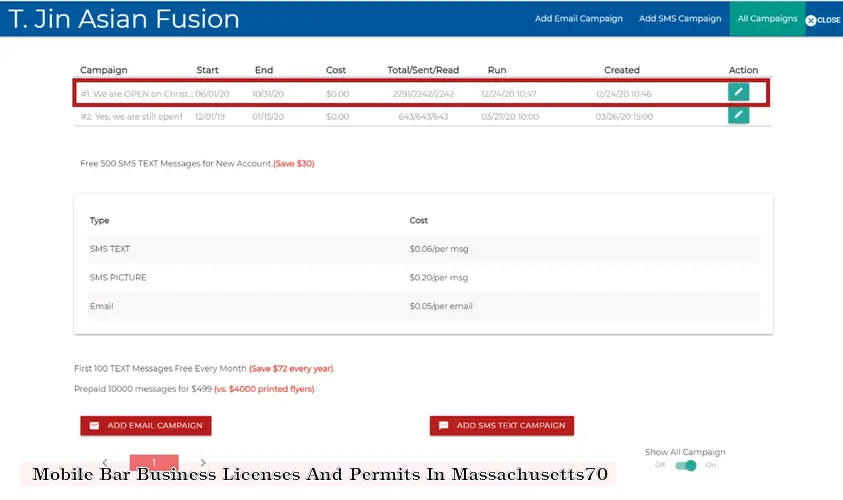 Mobile Bar Business Licenses And Permits In Massachusetts